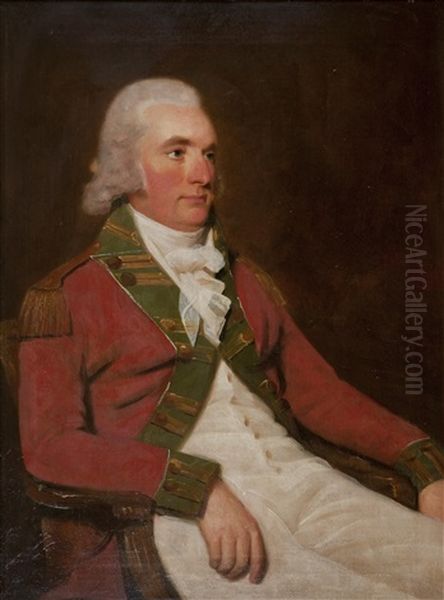 Three Quarter Length Portrait Of Colonel Thomas Balfour Of Elwick, Seated, In Uniform - view 1