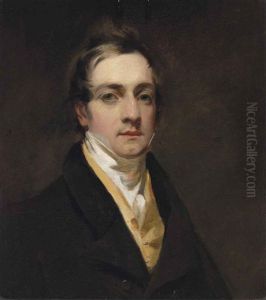 Portrait Of Peter Van Brugh Livingston In A Black Coat, A Yellow Waistcoat And White Stock