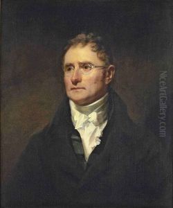 Portrait Of George Thomson In A Black Coat And A White Shirt