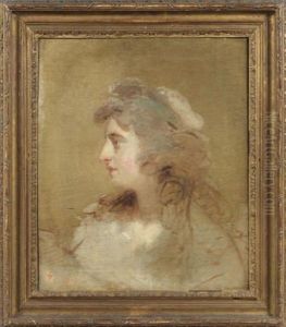 Portrait De Jeune Femme De Profil Vers La Gauche (sketch) by Sir Henry Raeburn