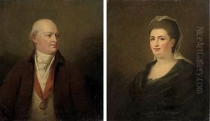 Portrait Of William Keith-falconer (+ Portrait Of Maria, Countess Of Kintore; Pair) by Sir Henry Raeburn