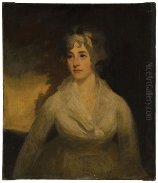 Portrait Of A Lady In A White Dress - view 1