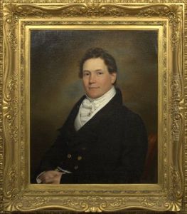 Portrait Of A Gentleman In A Black Coat And White Silk Cravat by Sir Henry Raeburn