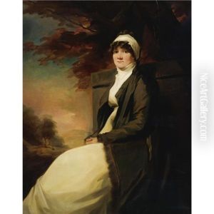 Portrait Of Zepherina Veitch Of Eliock by Sir Henry Raeburn