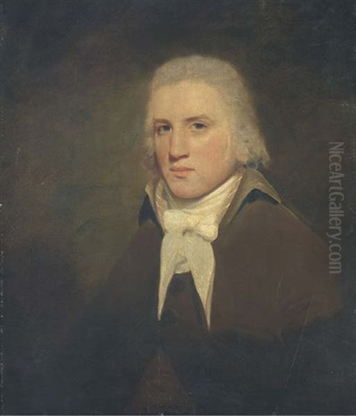 Portrait Of Thomas Wise Of Hillbank, Forfarshire, In A Brown Coat - view 1
