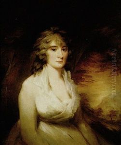 Portrait Of Anne Neale Tucker, Mrs Lauzun In A Wooded Landscape, Wearing A White Dress