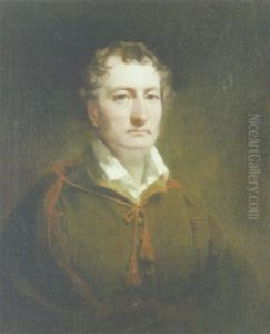 Portrait Of William Stirling Of Cordale In A Brown Jacket And A Red Cloak