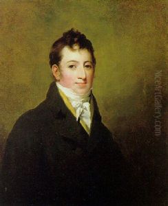 Portrait Of A Gentleman (george Crawford?) Wearing A Green Jacket