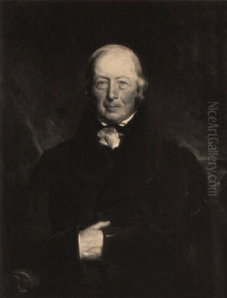 Portrait Of John Cochrane Wearing Black Coat And White Cravat - view 1