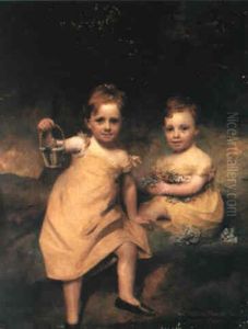 Double Portrait Of William Thorald Wood And Charles Thorald Wood by Sir Henry Raeburn
