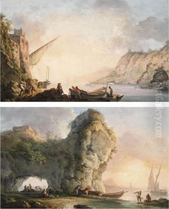 Marina Con Pescatori by Carlo Bonavia