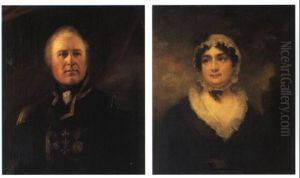 Portraits Of Admiral Sir William Hope And His Wife, Lady Anne Hope... by Sir Henry Raeburn
