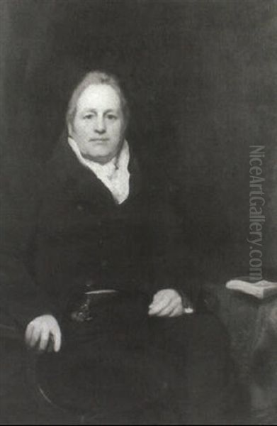 Portrait Of David Orme, Seated In A Chair Against A Curtain - view 1