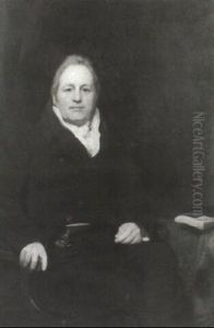 Portrait Of David Orme, Seated In A Chair Against A Curtain by Sir Henry Raeburn