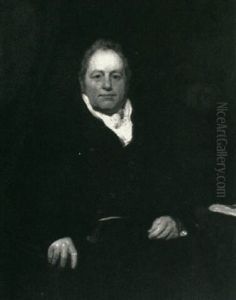 Portrait Of A Gentleman, Wearing Black Coat And White Cravat by Sir Henry Raeburn