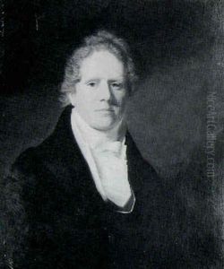 Portrait Of Robert Taylor Wearing A Brown Waistcoat And White Foulard