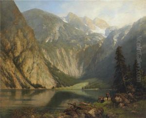 Der Obersee Bei Berchtesgaden by Hellmuth Raetzer