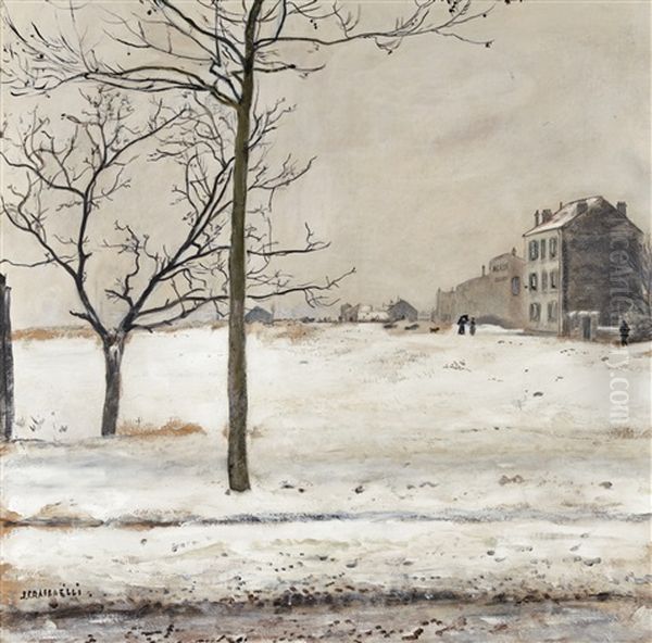 Montmartre Sous La Neige - view 1