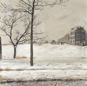 Montmartre Sous La Neige by Jean Francois Raffaelli