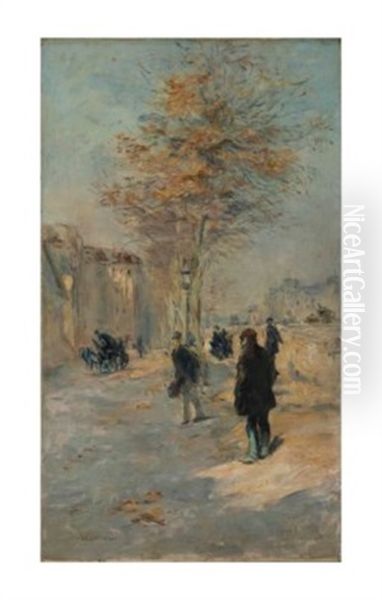 Une Rue Animee A L'automne - view 1