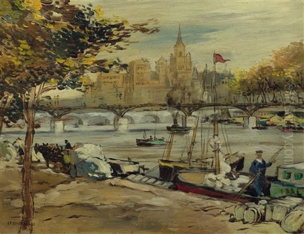 Le Pont Des Arts Depuis Les Quais, Paris - view 1