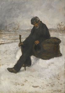 Le Cheminot Dans La Neige