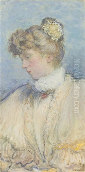Portrait Of A Young Woman In Profile - view 1
