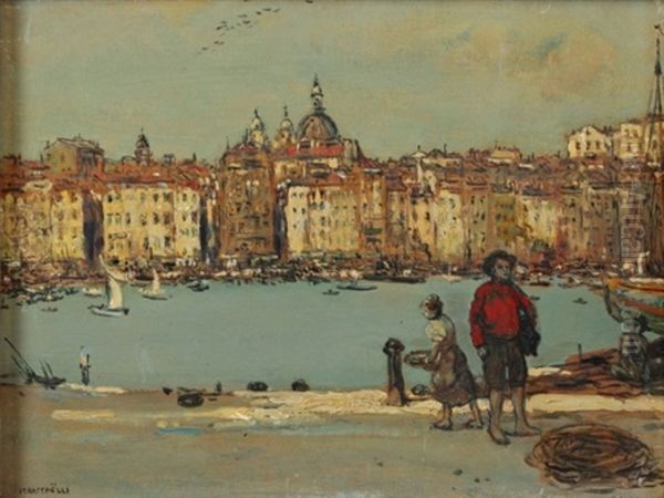 Vue D'un Port Italien - view 1