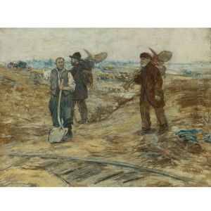 Les Trois Cheminots by Jean Francois Raffaelli