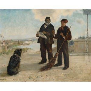 La Gazette D'asnieres by Jean Francois Raffaelli