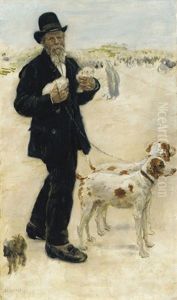 Le Dresseur De Chiens by Jean Francois Raffaelli