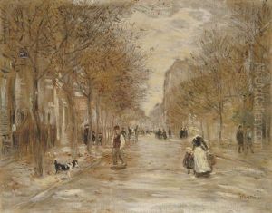 Boulevard A Asnieres by Jean Francois Raffaelli