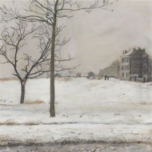 Montmartre Under Snow by Jean Francois Raffaelli