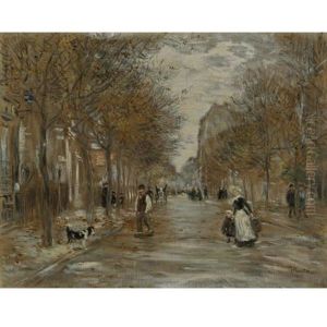 Boulevard A Asnieres by Jean Francois Raffaelli