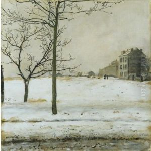 Montmartre Under Snow by Jean Francois Raffaelli