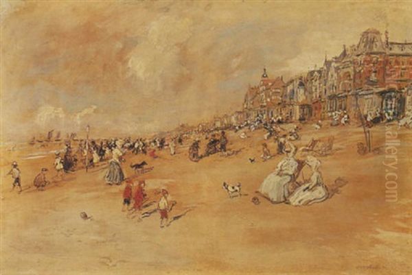 L'apres-midi A La Plage,la Panne, Belgique - view 1