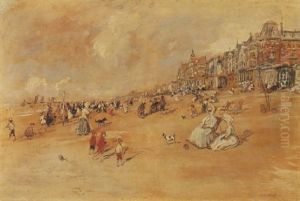 L'apres-midi A La Plage,la Panne, Belgique