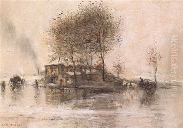 Les Environs De Paris Sous La Neige - view 1