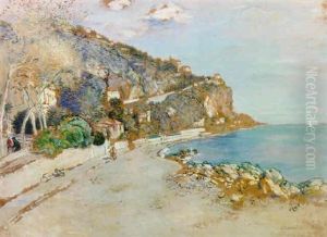 A View Of The Cote D'azur by Jean Francois Raffaelli
