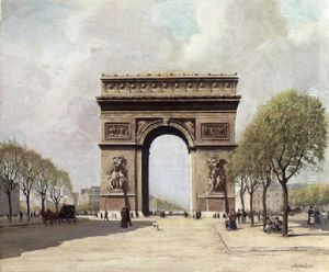 L'arc De Triomphe by Jean Francois Raffaelli