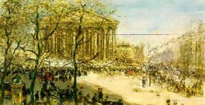 La Place De La Madeleine by Jean Francois Raffaelli