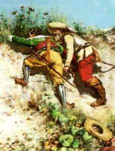 Brigands A L'affut by Jean Francois Raffaelli