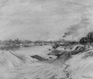 La Seine A Paris by Jean Francois Raffaelli