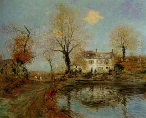 La Maison Blanche, Soleil Couchant by Jean Francois Raffaelli