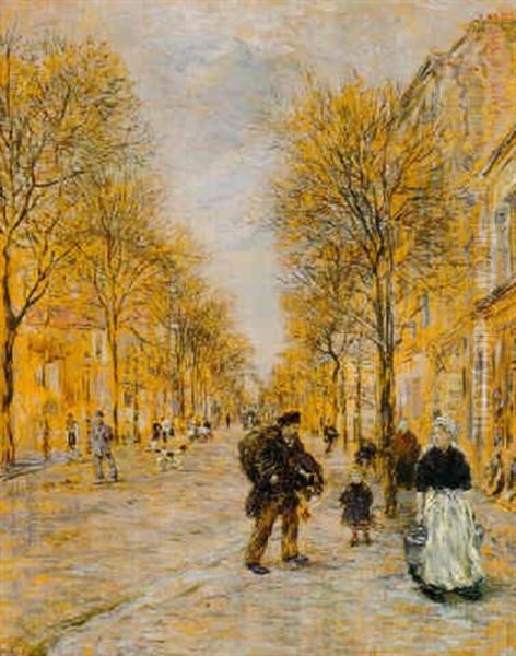 A Street In Asnieres - view 1