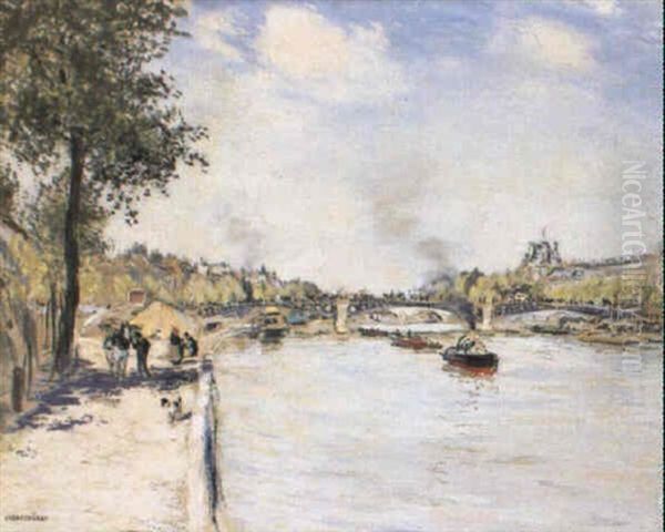 Les Quais Au Pont Des Arts - view 1
