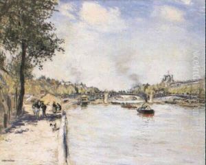 Les Quais Au Pont Des Arts by Jean Francois Raffaelli