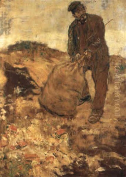 A Man Holding A Bag - view 1