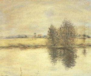 River Landscape by Jean Francois Raffaelli