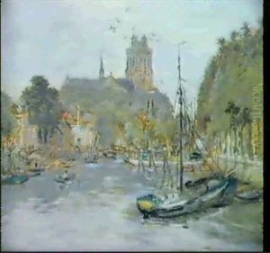 La Cathedrale De Dordrecht by Jean Francois Raffaelli